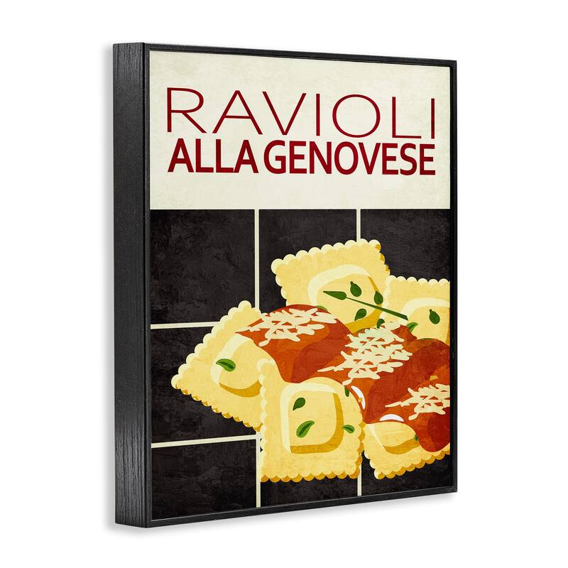 Stupell Ravioli Classic Kitchen Framed Giclee Art Design By Kim Allen