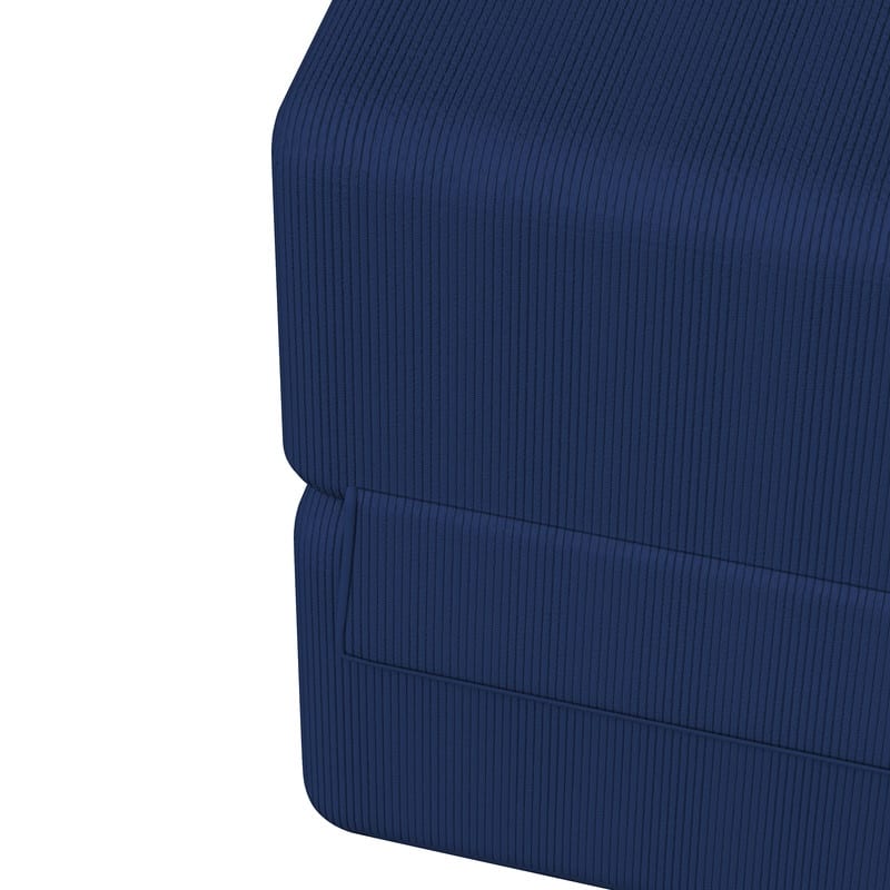 Corduroy Compression Convertible Folding Sectional Sofas (Set of 4)