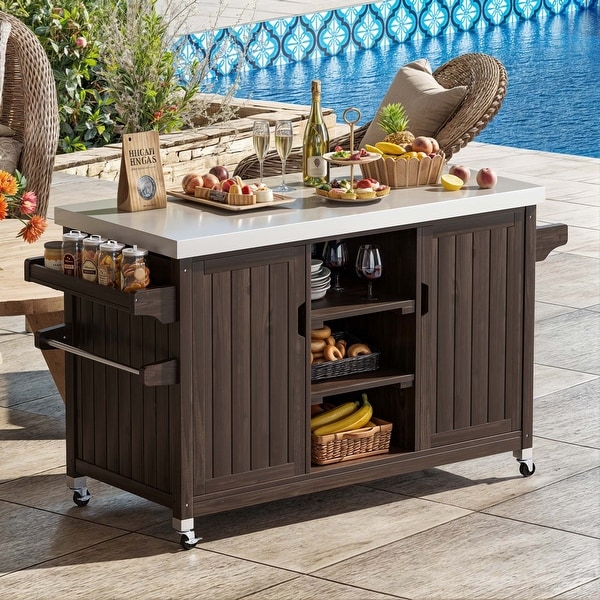 Outdoor bbq trolley hot sale