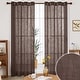 preview thumbnail 8 of 13, Deconovo Semi Sheer Faux Linen Curtain Panel Pairs(2 Panel)