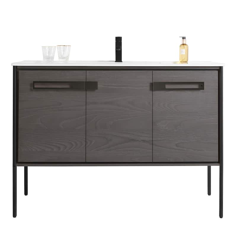 Fine Fixtures Oakville Bathroom Vanity with White Ceramic Sink