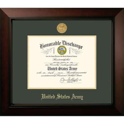 Patriot Frames Army 8.5x11 Discharge Legacy Frame with Gold Medallion