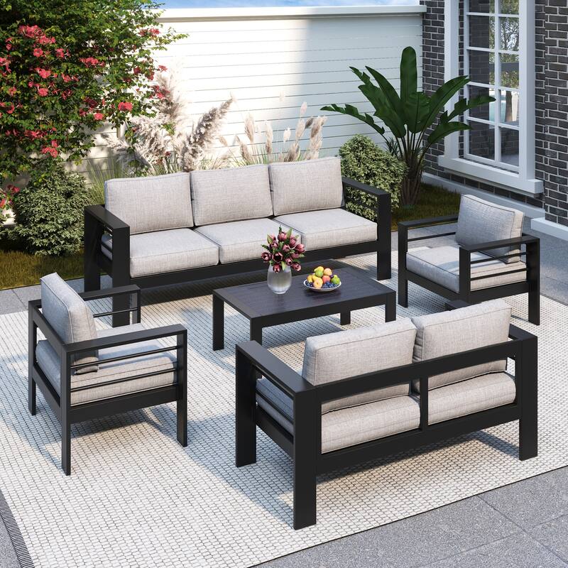 Royalcraft 5 Piece Aluminum Outdoor Furniture Set