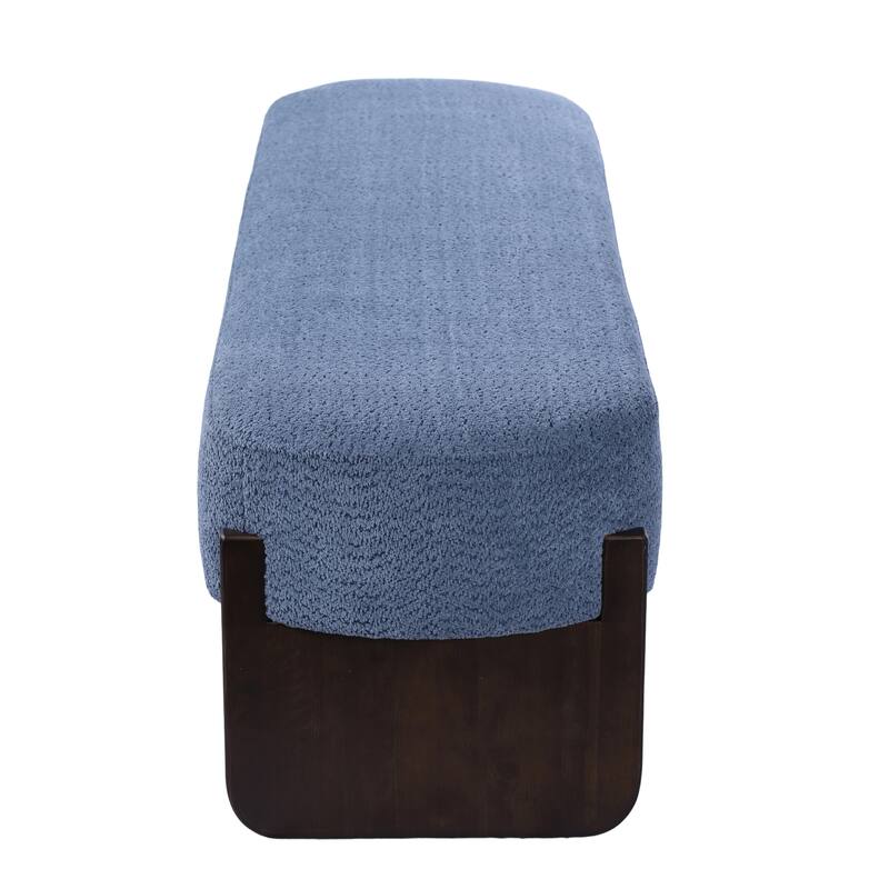 Christopher Knight Home - Havenport Modern Upholstered Bench with Textured Loop Yarn Fabric