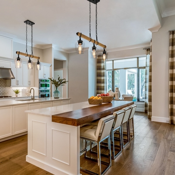 Farmhouse island sale light fixtures