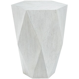 Uttermost 25164 Volker 19"W Modern Solid Geometric Faceted Accent Side