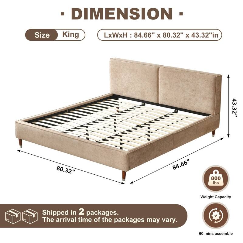 Contemporary Soft Close Platform Bed