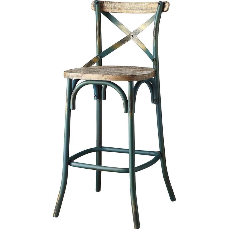 Metal Frame Small Bar Chair with Bucket Seat and Footrest