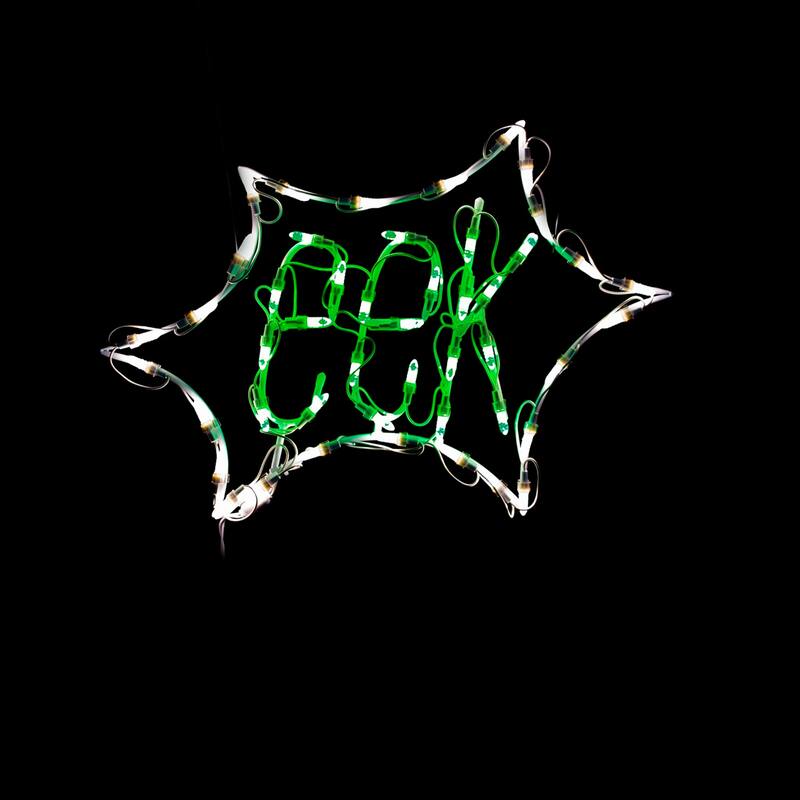 LED Lighted EEK Sign Outdoor Halloween Decoration - 22"