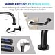 preview thumbnail 18 of 98, Energy-saving Wraparound Adjustable French Blackout Curtain Rod Set
