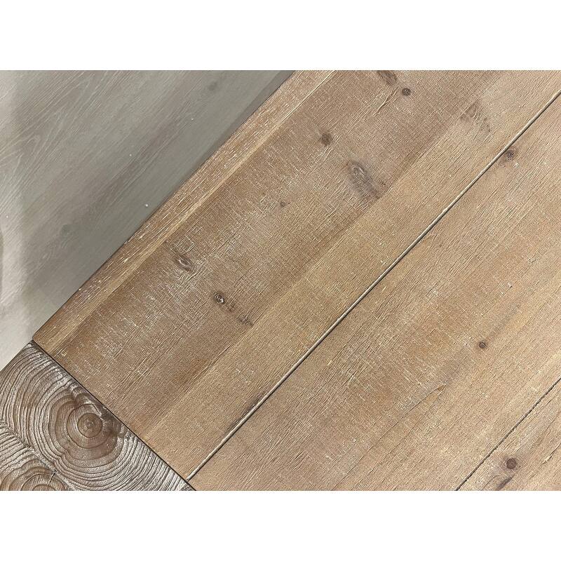 Rustic 49" Wood Coffee Table, Farmhouse Rectangular Table for Living Room Space
