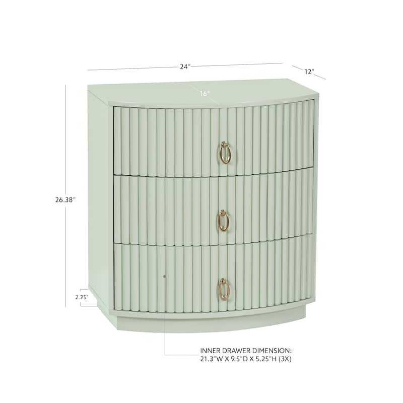 Chantel 3 Drawer Nightstand