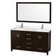 Option Espresso / Giotto Quartz Top / Brushed Chrome