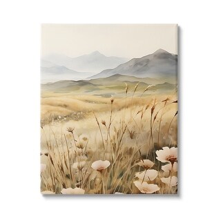 Stupell Mountain View Meadow Canvas Wall Art Design by Petals Prints ...