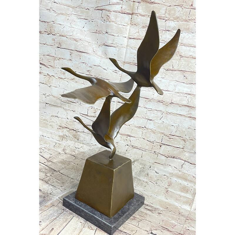 Flying Birds By Anthony De Francisci American Art Museum Bronze Sculpture