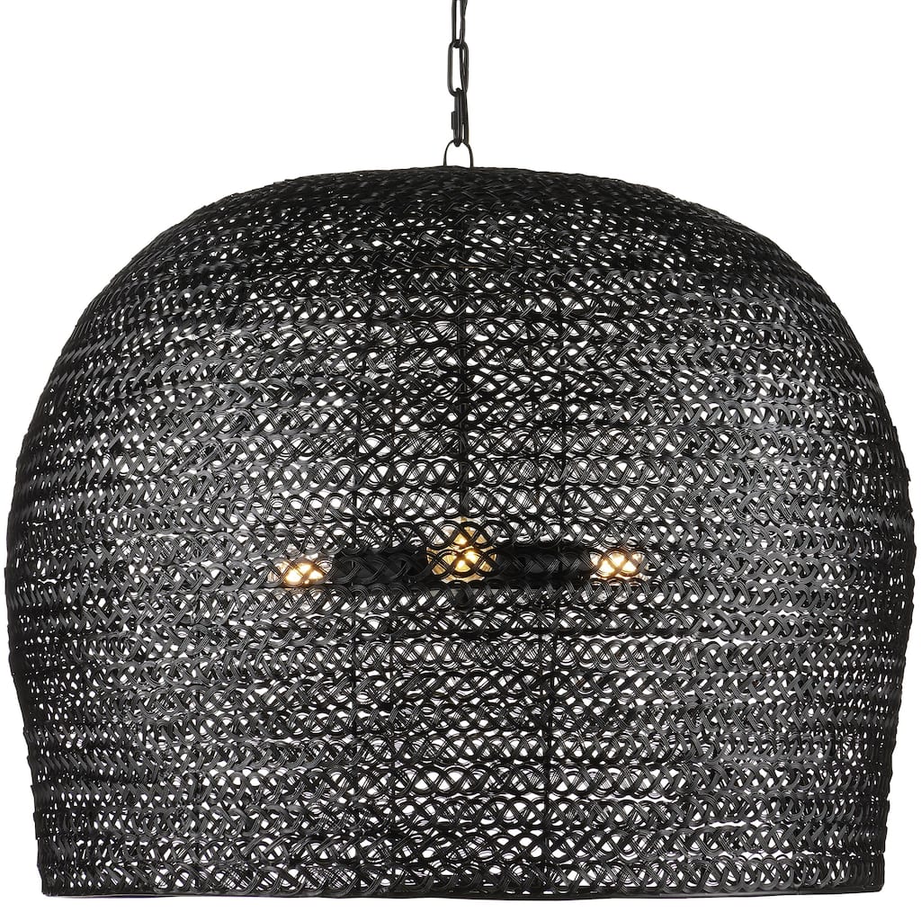 Currey & Company Piero Black Large Pendant - 25"h x 31.5"dia