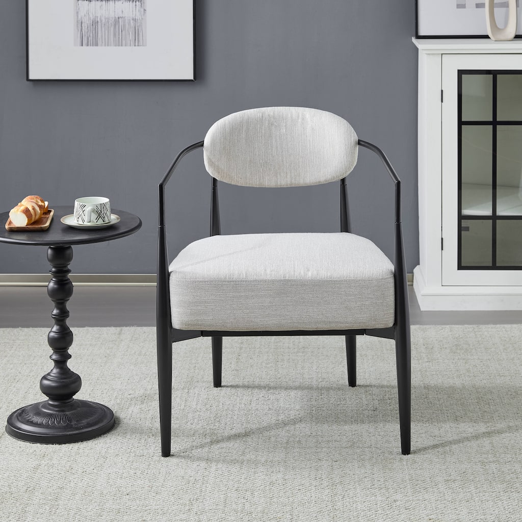 Christopher Knight Home - Amelia Mid-Century Modern Upholstered Accent Armchair with Sturdy Tapered Legs