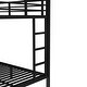 preview thumbnail 12 of 10, Metal Bed Frame Twin Over Full Bunk Bed with Twin Size Trundle Bed, Built-in Ladder and Full-Length Guardrails for Kids