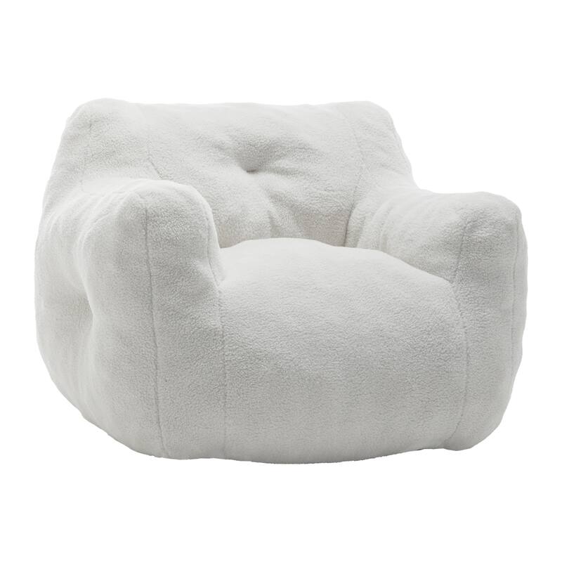 Bean Bag Sofa Chair with Armrests Stuffed High-Density Foam