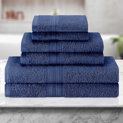 Eco-Friendly Sustainable Cotton 6-Piece Bathroom Towel Set