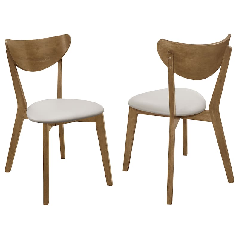 Curved Wood Dining Side Chair (Set of 2) - Chestnut