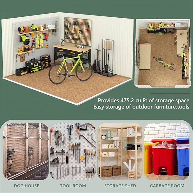 Metal Garden Sheds 10FTx8FT Outdoor Storage Shed