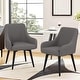 preview thumbnail 3 of 8, Swivel Dining Chairs Set of 2 Upholstered Accent Chairs Living Room Chairs Desk Office Arm Chair