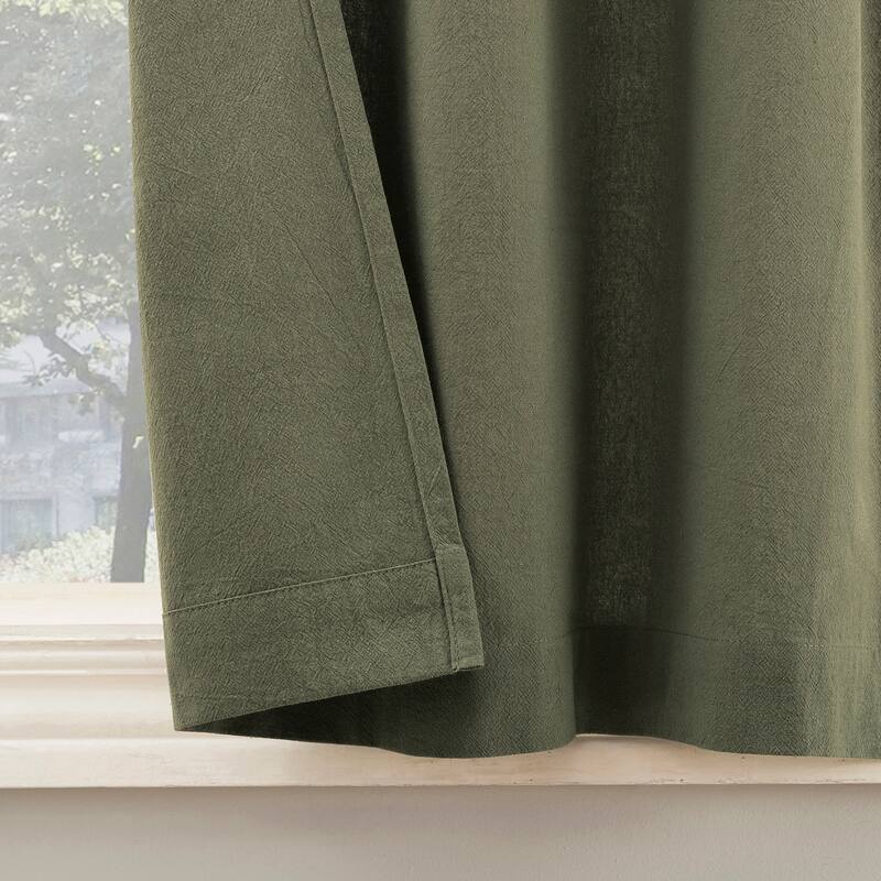 Archaeo Washed Cotton Twist Tab Cafe Curtain Pair