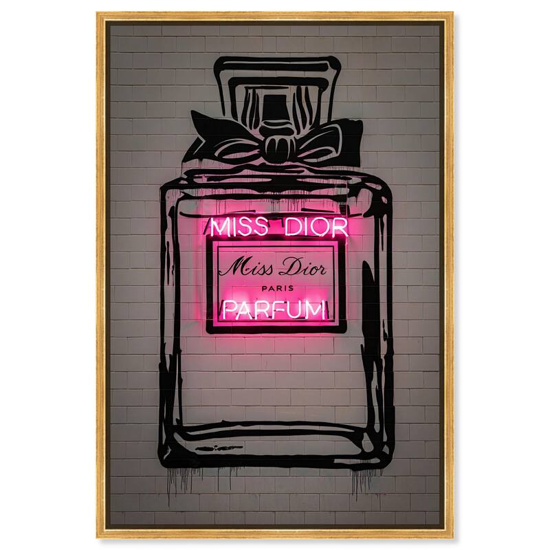 Miss Neon Dream Canvas by Art Remedy - Gold - 24" x 36"