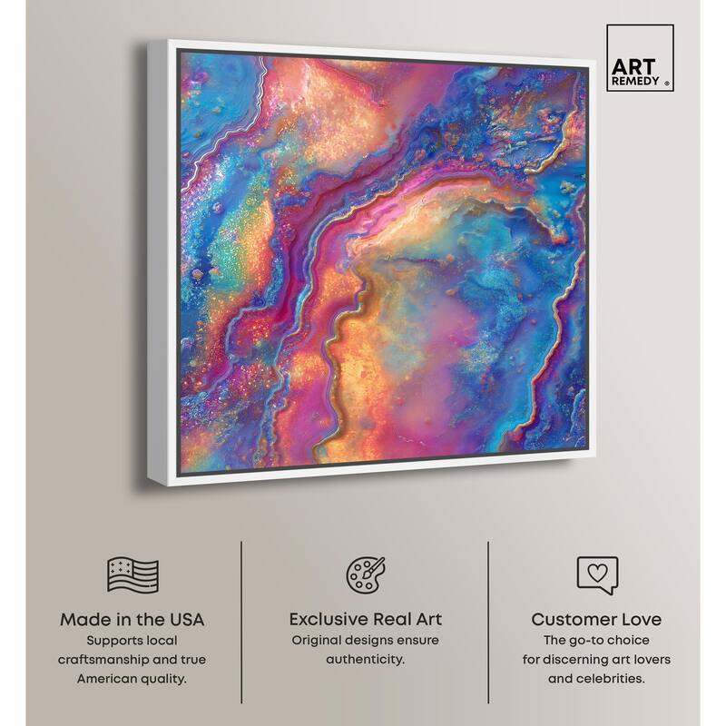 Glittering Spectrum II Canvas by Art Remedy