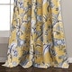 preview thumbnail 42 of 52, Lush Decor Dolores Light Filtering Floral Bird Print Curtain Pair Panels
