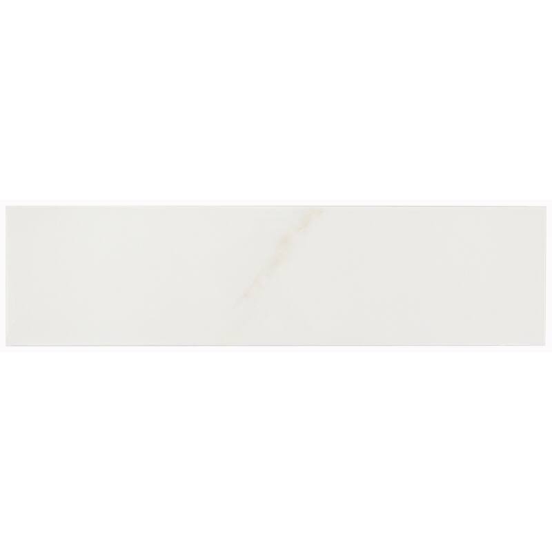 Classico 3 in. x 12 in. Blanco Gloss Glazed Ceramic Subway Wall Tile