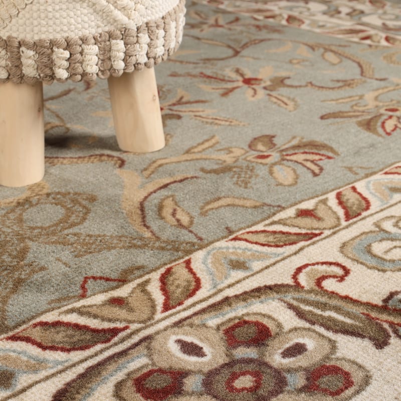 Superior Heritage Traditional Floral Scroll Indoor Area Rug