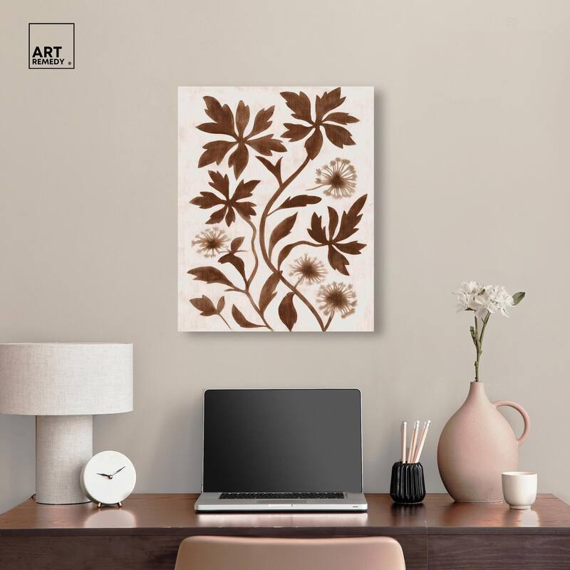 Sepia Sepal I Canvas by Art Remedy, Gallery Wrapped