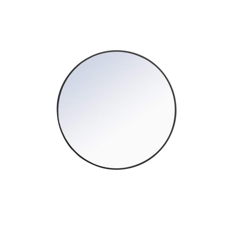 Carson Carrington Labbemala Metal Frame Round Mirror