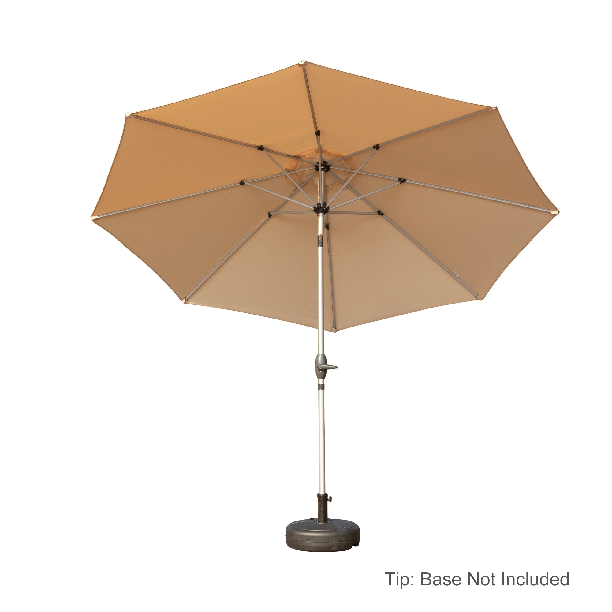9FT Patio Umbrella, Outdoor Market Umbrella with Push Button Tilt and Crank