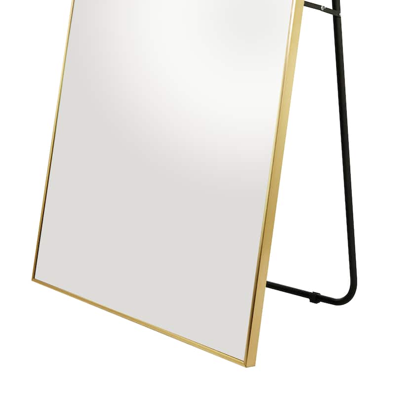 Metal Modern Rectangular Floor Mirror