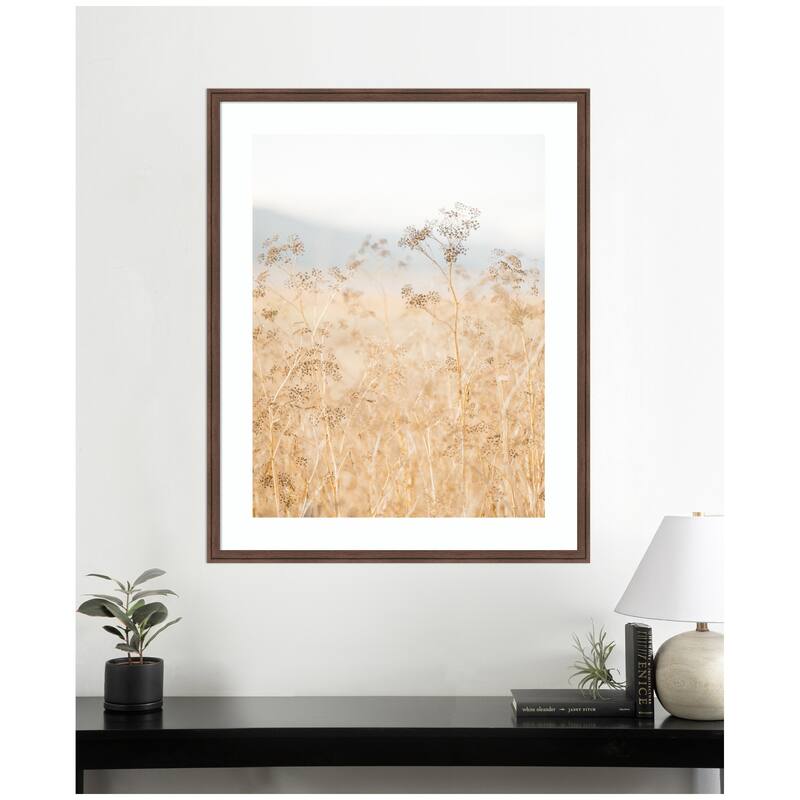 Kate and Laurel Framed Art Wild Fennel by Crystal Lynn Collins