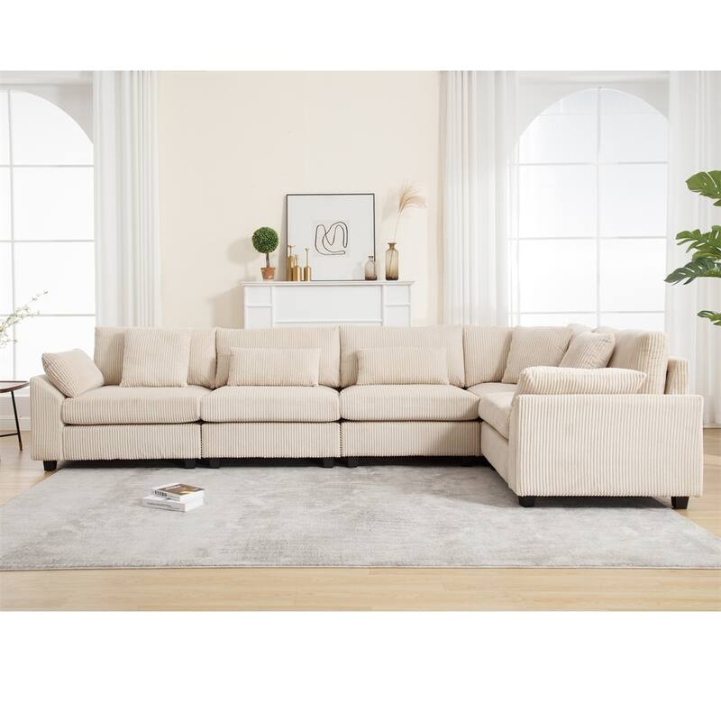 Oversized Modular Sectional Sofa Couch Set,L-shaped Sofa Sectional