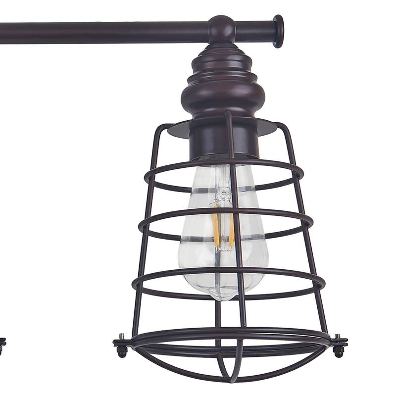 3 light brown finish bathroom wall sconce