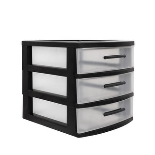 MQ Eclypse 5-Drawer Plastic Storage Unit with Clear Drawers in Black (2  Pack), 1 - Kroger