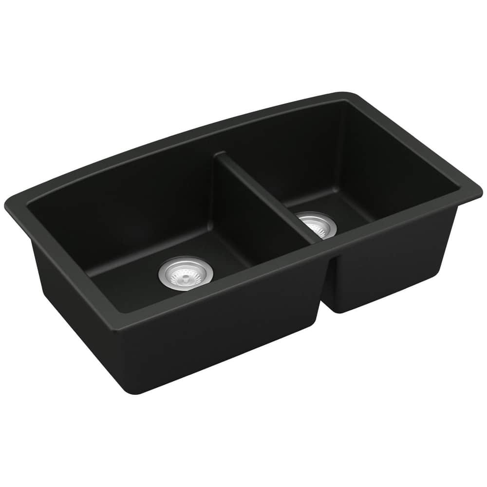 Karran USA QU-711 Quartz QU 32" Undermount Double Basin Quartz
