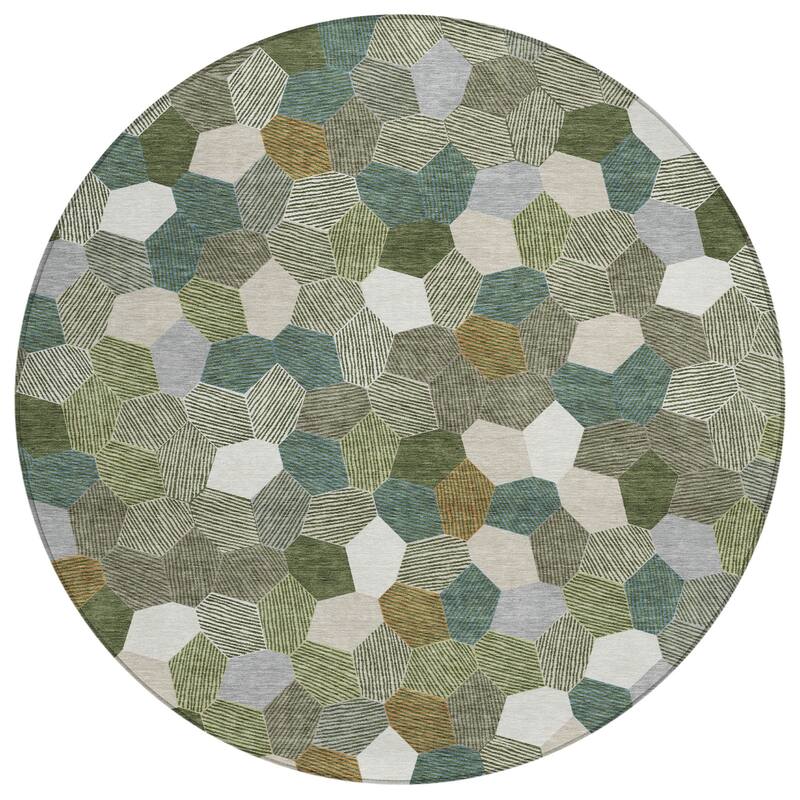 Machine Washable Indoor/ Outdoor Modern Loyd Chantille Rug