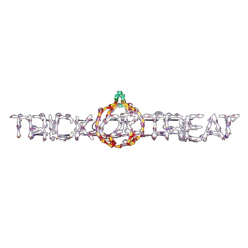LED Lighted Trick or Treat with Pumpkin Outdoor Halloween Decoration - 52"