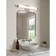 preview thumbnail 3 of 1, Tubo Slim Polished Chrome Drum Trim Large 33-inch LED Vanity