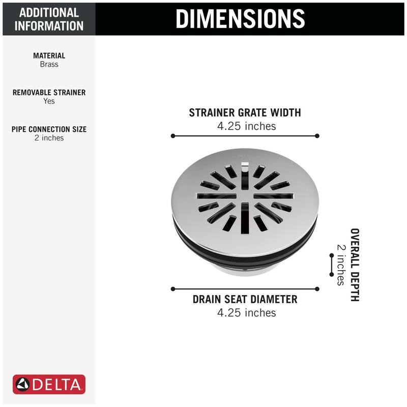 Delta DT051411 4" Prefab Round Shower Drain