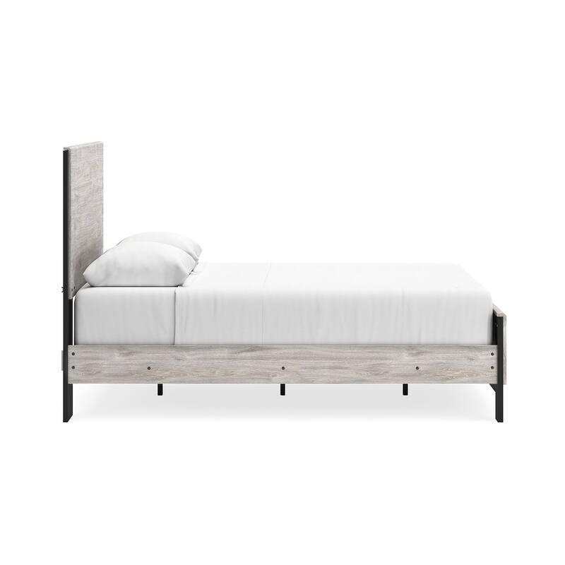 Signature Design by Ashley Vessalli Gray/Black Panel Bed