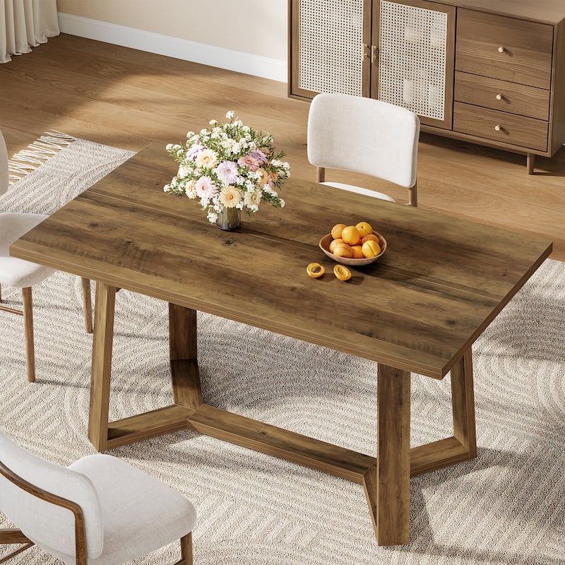 Farmhouse Wood Dining Table, Kitchen Table, Living/Dining Room Accent Table