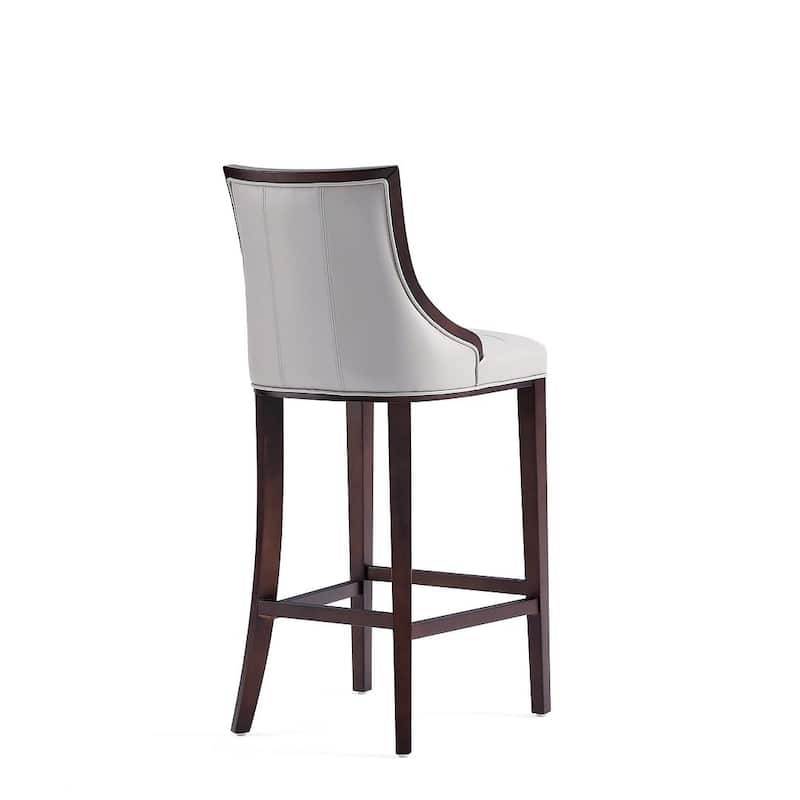 Manhattan Comfort Fifth Avenue 45 in. Walnut Beech Wood Bar Stool