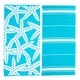 preview thumbnail 28 of 30, Market & Place 2 Piece Printed Cotton Velour Beach Towel Set Starfish & Stripes